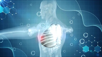 human brain with binary code - Powered by Adobe