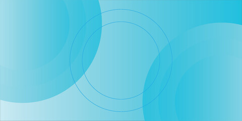 Abstract Blue Geometric Background with Overlapping Circle Patterns