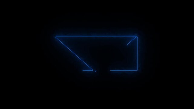 minimal corporate Card neon Animation.