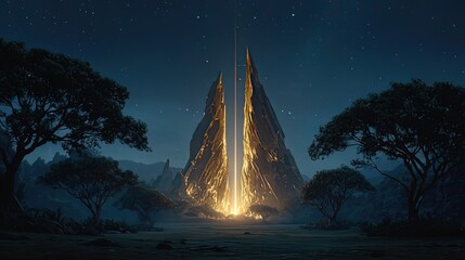 "Epic Sci-Fi Crystal Shatter&middot;Dual Beam Energy Scene&middot;Cinematic Effect Asset"