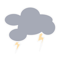 Stormy cloud with thunderstorm
