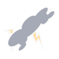 Stormy cloud with thunderstorm