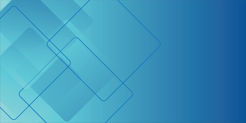 Abstract Blue Gradient Background With Geometric Shapes and Soft Overlays eps10