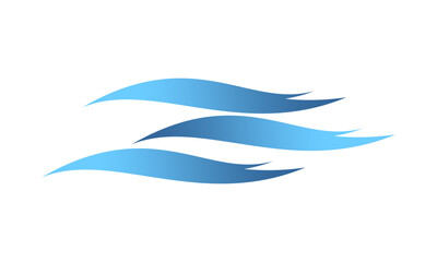 Calm wave illustration design vector