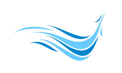 Waterfall simple illustration design vector