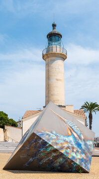 Parvis de l'ancien phare du Grau-du-Roi, Gard, France