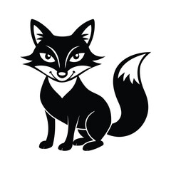 Fox With Sarcastic Eyebrow Raise Cartoon