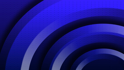 Abstract creative geometric curve stripe on gradient dark blue with dot background illustration.