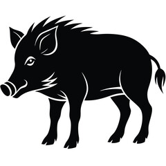 wild boar vector animal