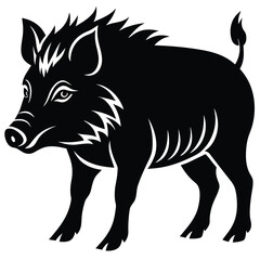 wild boar vector animal