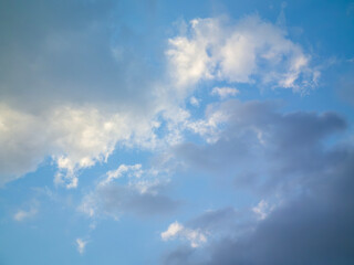 A beautiful sky with different cloud formations.