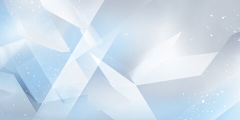 Abstract geometric design with light blue and white shapes and subtle texture
