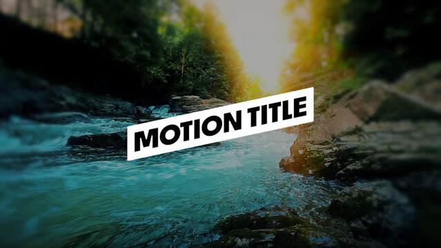 Motion Title