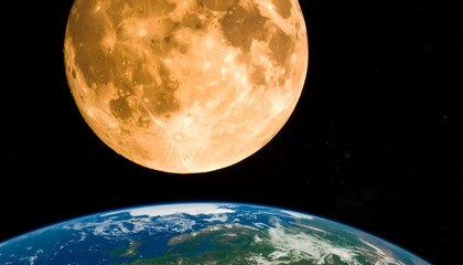 Earth and Moon from Space