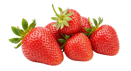 Isolated Strawberries