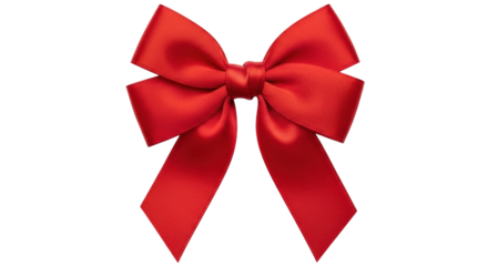 Isolated Red Ribbon Bow