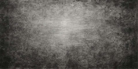 Dark and aged metal surface with a rough, textured grunge pattern