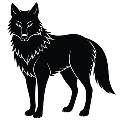 wolf vector animal and grific ai