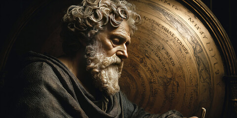 Ancient Greek mathematician and astronomer Aristarchus of Samos explores heliocentric theory