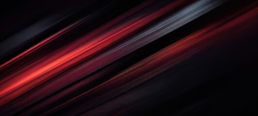 The Dynamic Flow of Vibrant Red and Black Abstract Lines