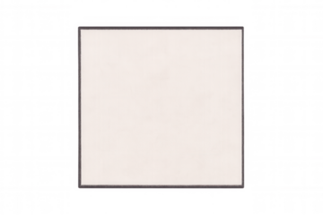 Minimalist white square with dark border, showcasing clean design and versatile transparent background for graphic integration