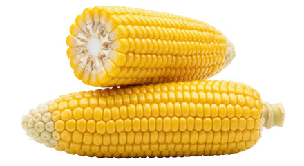 Isolated Two Corn Cobs