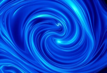 Obraz premium Abstract swirling blue waves, ethereal and calming , color, illustration