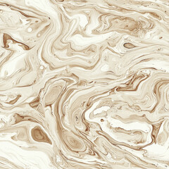 Abstract Beige and Brown Swirling Marble Texture