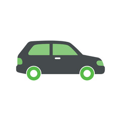 Modern hatchback car vector illustration urban transport city commute vehicle automotive design