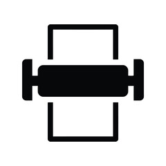 Printer icon vector illustration office document printing paper output symbol technology graphic