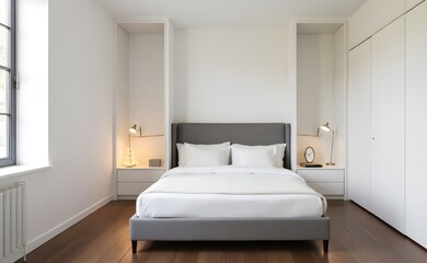 Modern Bedroom Space with Elegant Bed