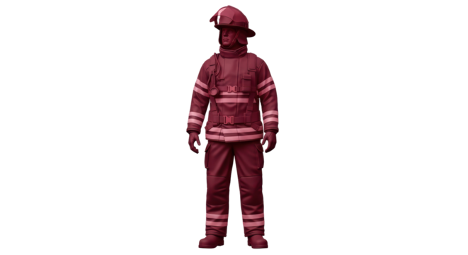 Isolated Firefighter