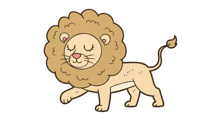 Isolated Cartoon Lion