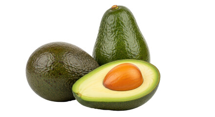 Isolated Avocados