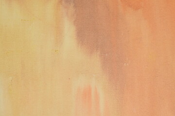 ORANGE STAINING CANVAS PAINTING NO.6