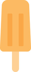 Flat design illustration of orange popsicle	