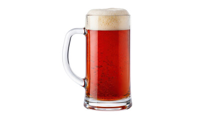 Isolated Dark Beer Mug with Foam