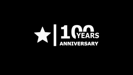 100 Years Anniversary Gradient Number , jubilee celebration, wedding, invitation card design element. illustration