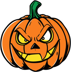 halloween pumpkin head