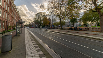 Beautiful Dutch architecture in Amsterdam in Holland on June 02th 2025