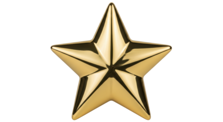 Isolated Golden Star