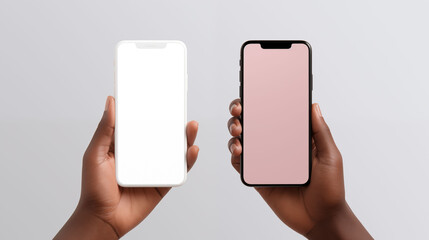 Smartphone in hand showing product link being shared via social media or messenger app