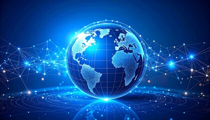 Fototapeta premium Global digital network concept