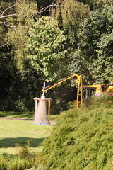 Bewässerungssystem in einem Landschaftspark in Castrop-Rauxel