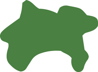 手描きのゆるい神奈川県の地図イラスト