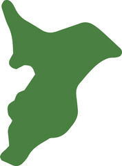 手描きのゆるい千葉県の地図イラスト