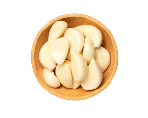 Garlic cloves in bowl