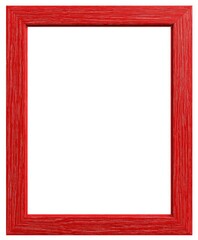 Red wooden picture frame (3)