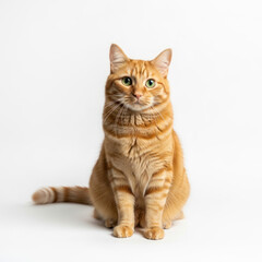british cat isolated on white