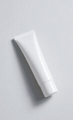 Minimalist White Cosmetic Tube Clean Design for Skincare and Beauty Products